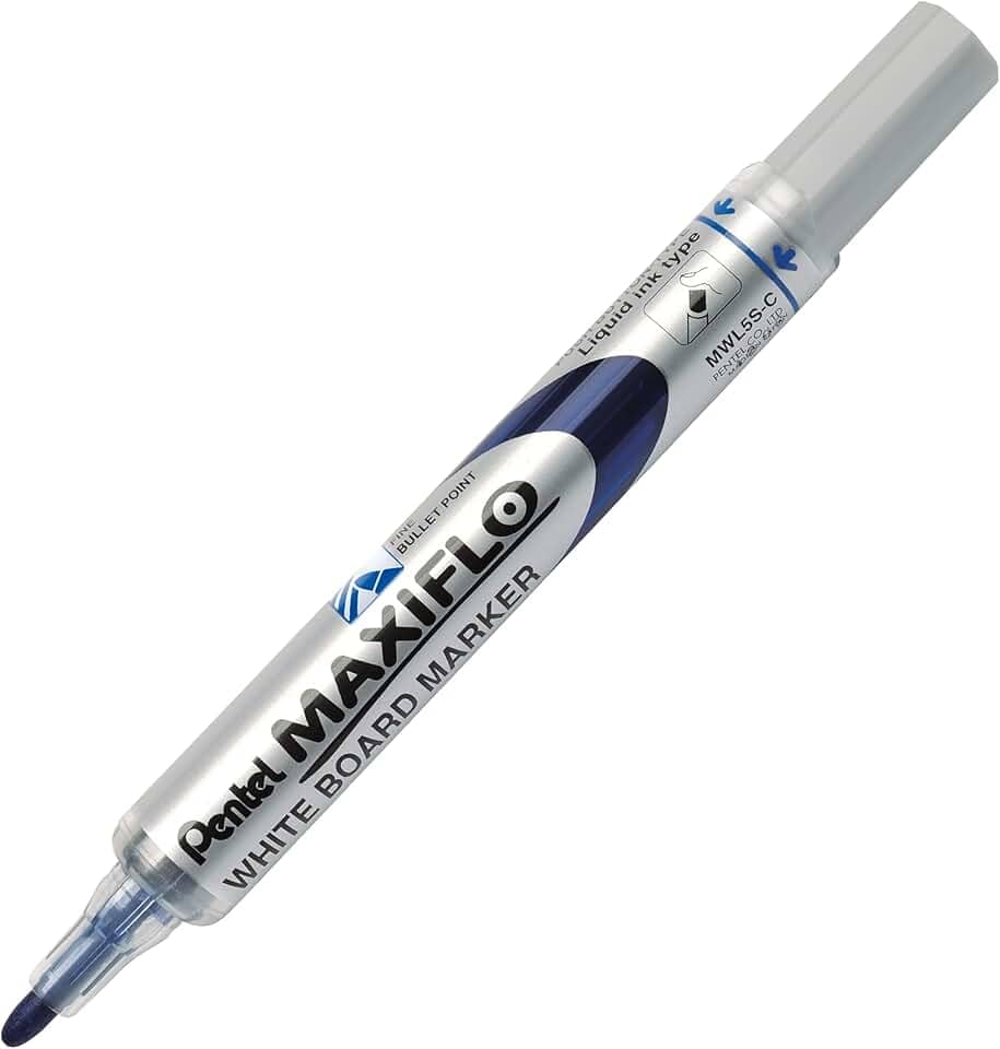 Pentel Marcador Para Quadro Branco MAXIFLO Ponta Fina 4.0mm Azul MWL5S-C