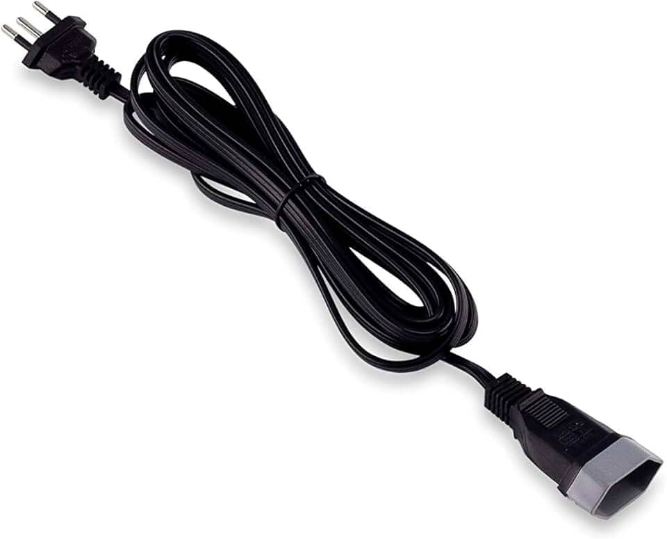 Force Line - Cordão Prolongador Tripolar 10A 3 Metros Bivolt Preto