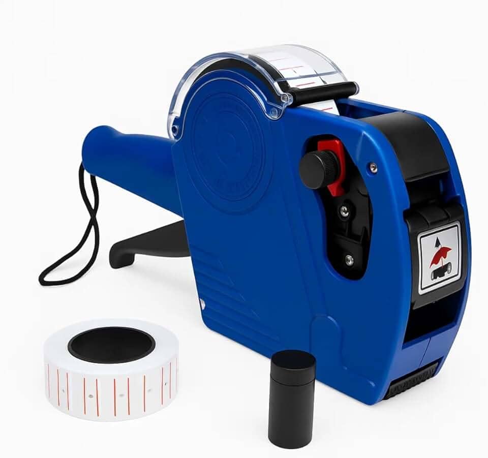 Etiquetadora Rotuladora de Preço Manual 8 Dígitos Diversos Caracteres Códigos Datas Fácil Manuseio Portátil Casa Buritis