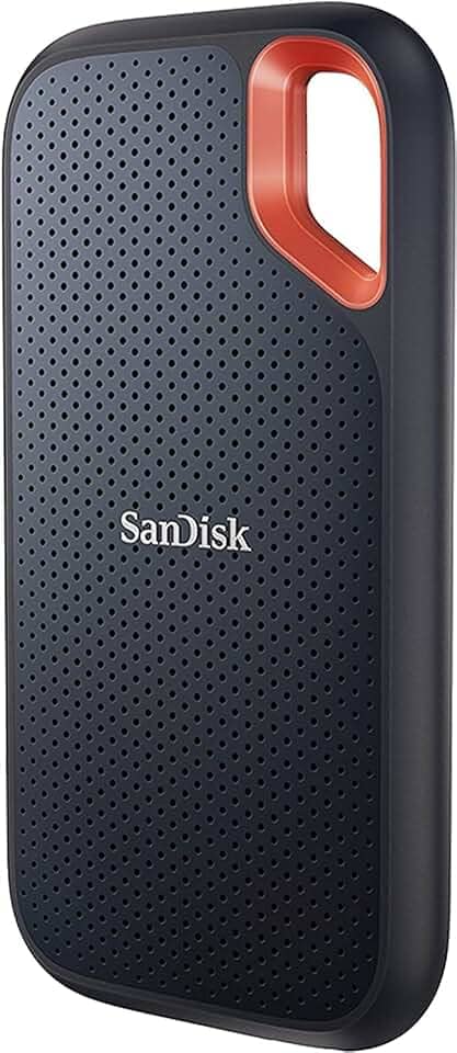 SSD Externo Portátil SanDisk Extreme, 1TB, USB 3.1 Type C USB 3.2 - Leitura 1050 Mbs - SDSSDE61-1T00-G25
