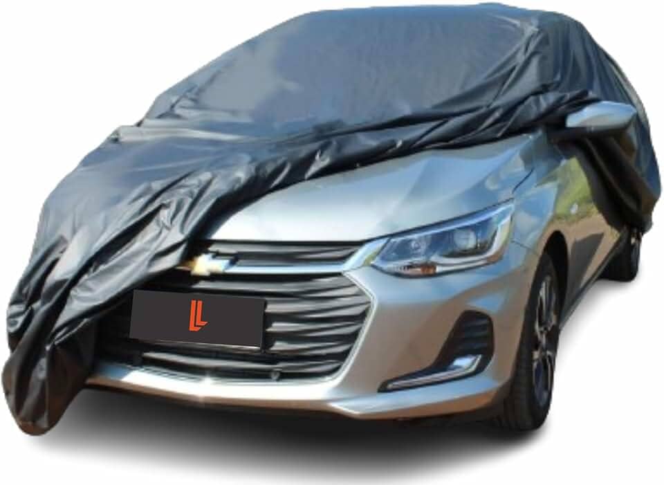 Capa Automotiva MONSHELL em Couro Sintético, Impermeável, Proteção Total contra Sol e Chuva, Preta (G)