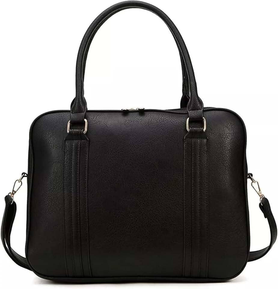 Bolsa Feminina Pasta Executiva para Notebook até 15.6” Reforçada Couro Ecológico para Trabalho, Reuniões e Dia a Dia