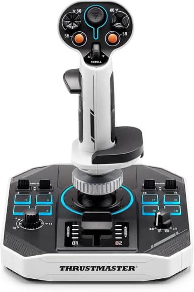 Thrustmaster Sol-R1, Joystick de Vôo tecnologia de efeito Hall para jogos ultraprecisos, 44 botões, ideal para simulação de voo espacial (compatível com PC)