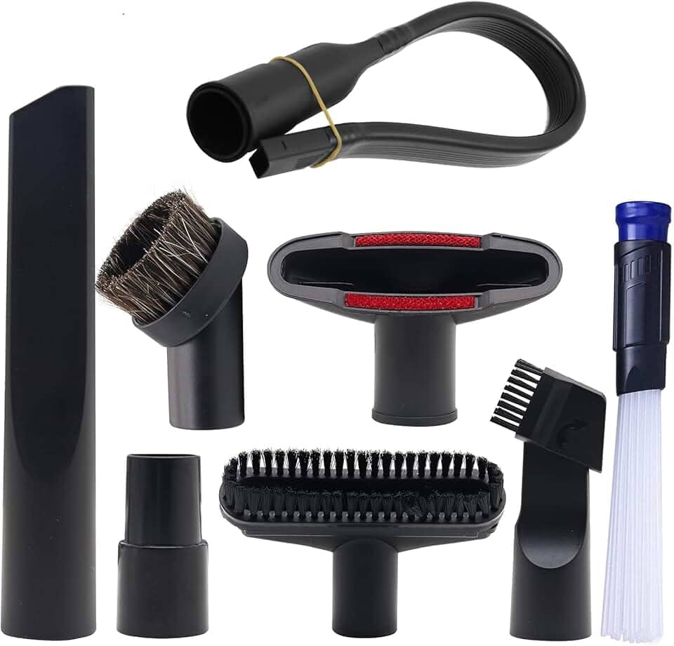 Alrens Kit de pincéis de acessórios para aspirador de pó de 3,15 cm e 4 cm, conjunto de 8