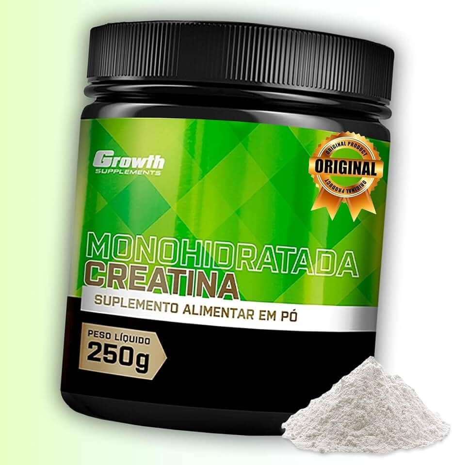 Suplemento em pó Growth Supplements Creatina Pura em pote de 250g