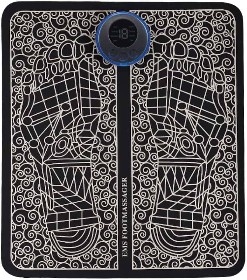 Tapete Massageador de pé, braços e pernas EMS para remodelar as pernas, estimulador muscular, melhora circulação dos pés fisioterapia, relaxamento