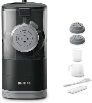Philips HR2371/05 - Máquina de fazer massa e massa (3 pratos intercambiáveis), cor preta