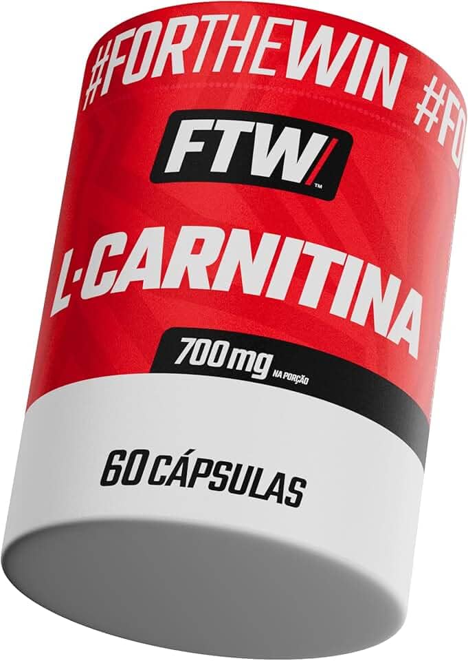FTW L-Carnitina 700mg Suplemento para Metabolismo, Energia e Desempenho (60 Cápsulas)