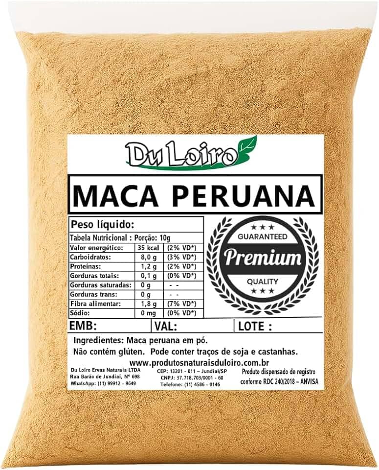 Maca Peruana 100% Pura em Pó 100grs