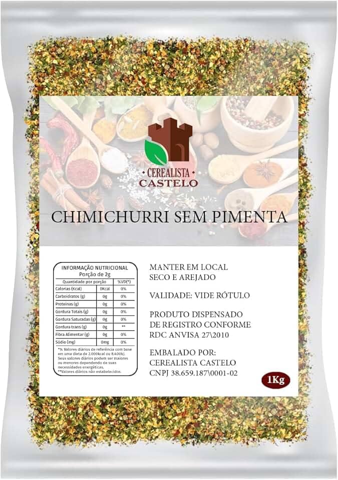 Tempero Chimichurri Sem Pimenta 1kg Premium