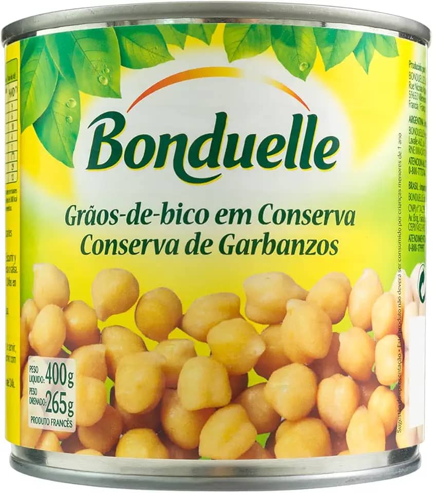 Bonduelle Grão-De-Bico Em Conserva Lata Peso Líquido 400G