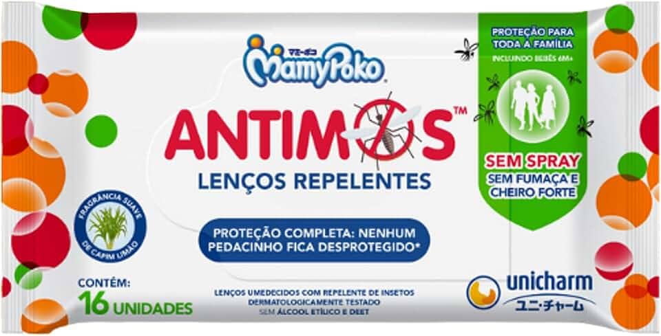 MamyPoko Lenços Repelentes Antimos 16 Unidades