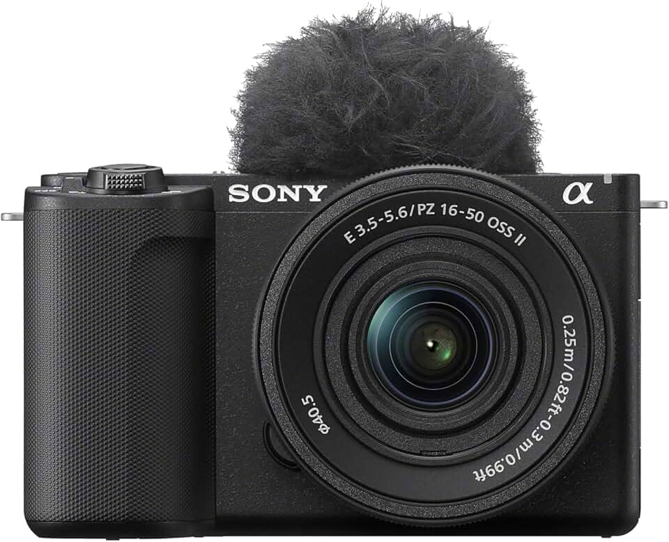 Sony Alpha ZV-E10 II K | Câmera de vídeo com lente intercambiável sem espelho APS-C com kit de zoom de potência de 16-50 mm f/3,5-5,6