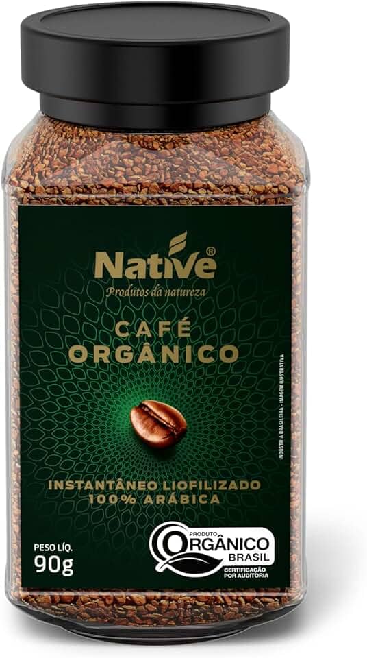 Café Orgânico Solúvel Liofilizado, Native 90g