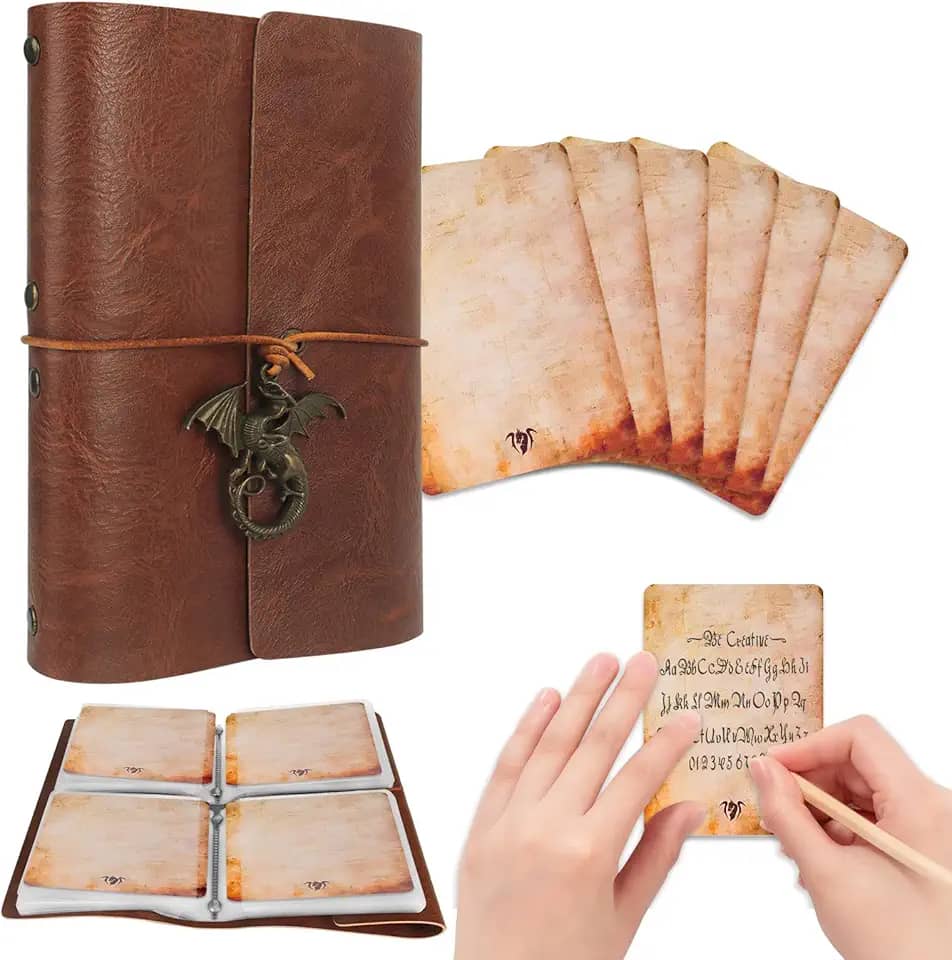Byhoo Suporte de cartas DND RPG para livro de feitiços