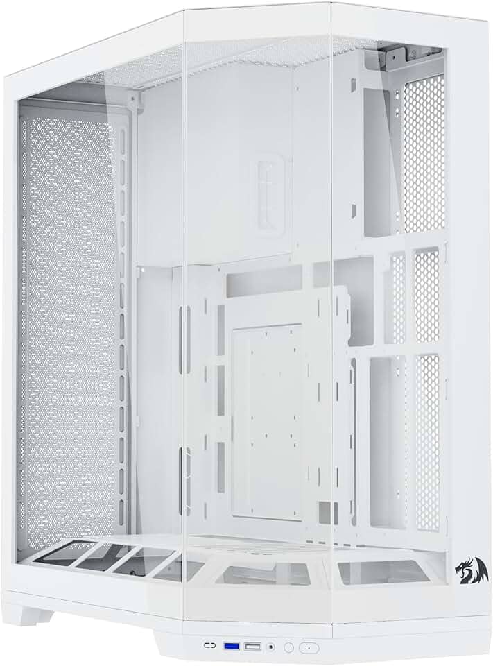 Gabinete Gamer Redragon Edge Branco Sem Fans CA-608W