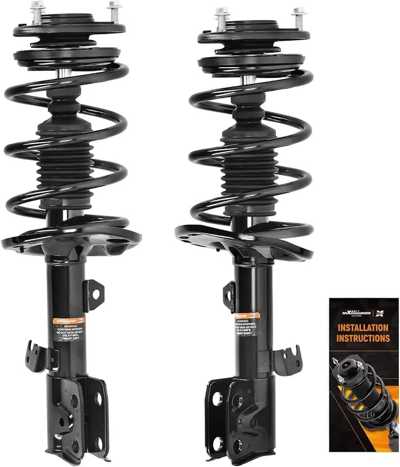 maXpeedingrods Amortecedores dianteiros para Toyota Corolla 2014-2019, 172990 172989 Amortecedores completos com conjunto de mola helicoidal, SR4479 SR4478 2 peças