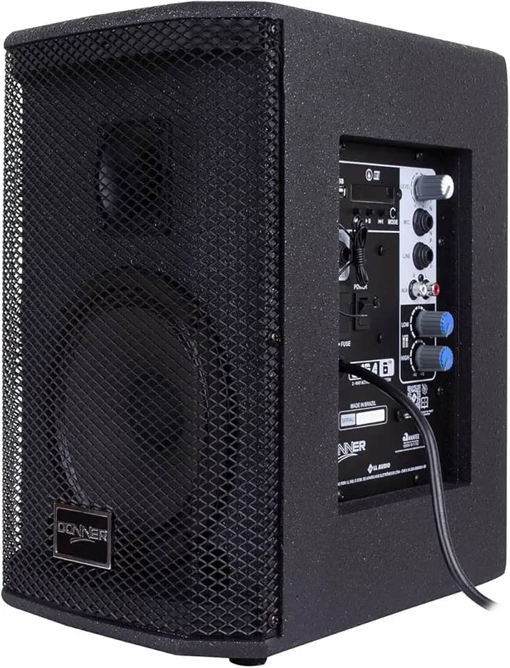 Caixa Ativa Amplificada Donner 6'' Saga 100w Rms Bt Usb Fm