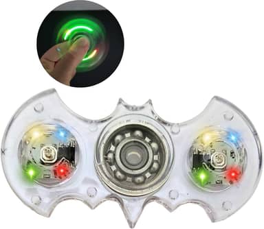 Hand Spinner Com Luzes Led Brinquedo Giratorio Antistress Pop It Toy Cristal