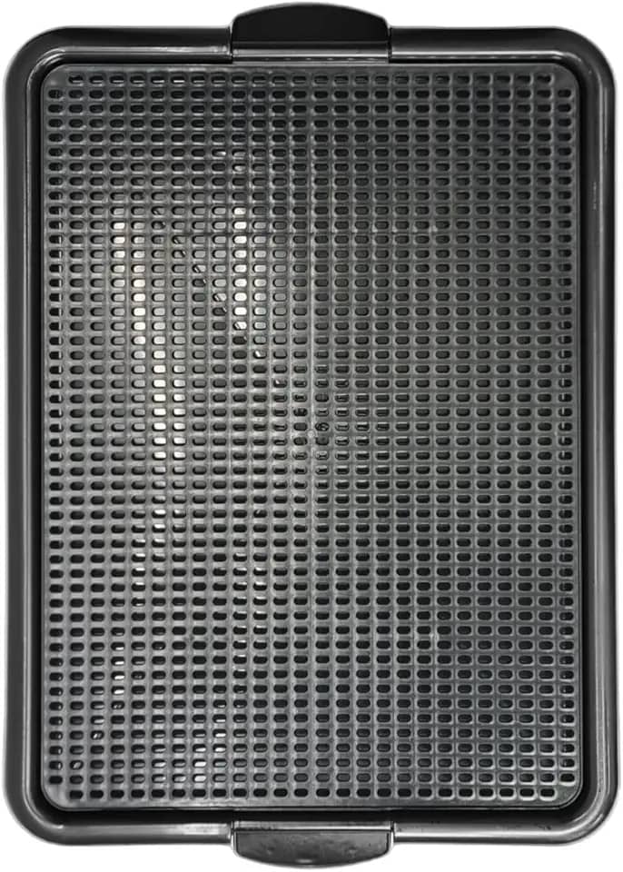 Sanitário Pet Para Cachorro Com Bandeja de Xixi Higiênico (Preto, Médio)