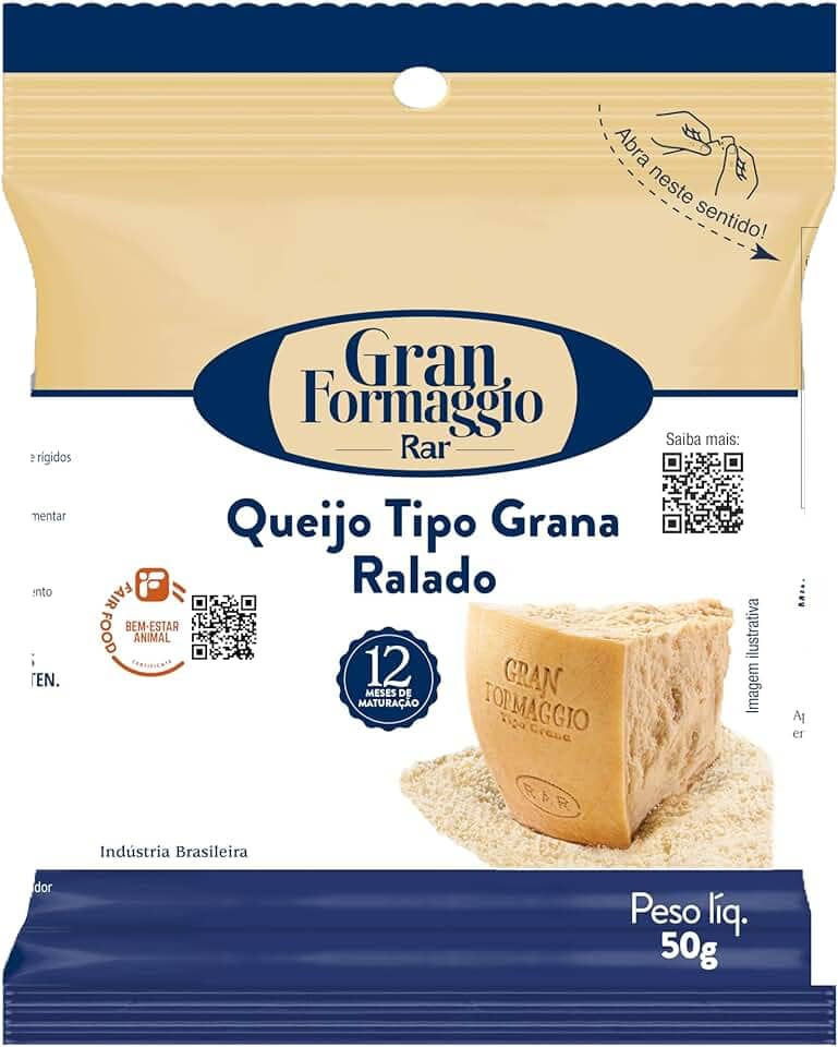 Queijo Tipo Grana Ralado 50g