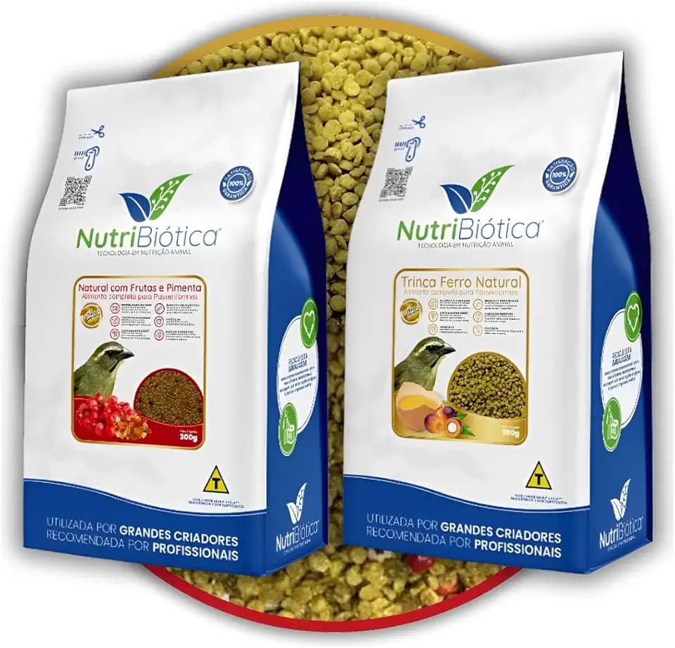 2x Ração Extrusada Trinca Ferro Natural + Pimenta 300g