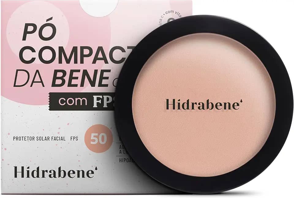 Hidrabene Protetor Solar em Pó FPS50 Claro 10g
