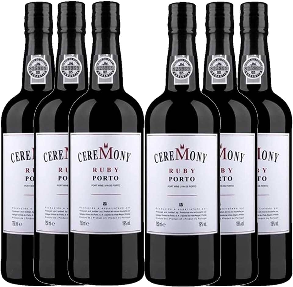 Kit 6x Vinho Tinto Português do Porto Ceremony Ruby 750ml