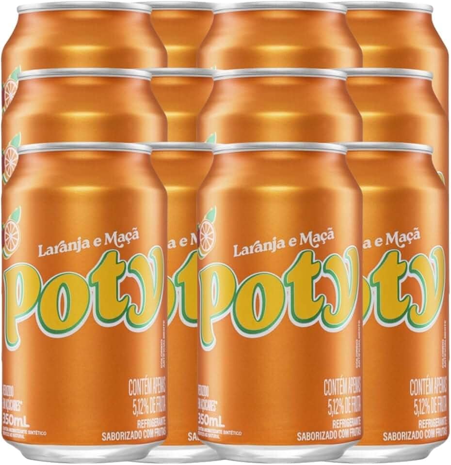 REFRIGERANTE LARANJA POTY LATA 350 ML C/12