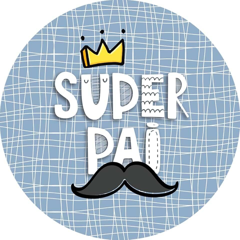 Capa Sousplat Estampado 35cm Mesa posta Jogo Americano Dia dos Pais (SPAI011)