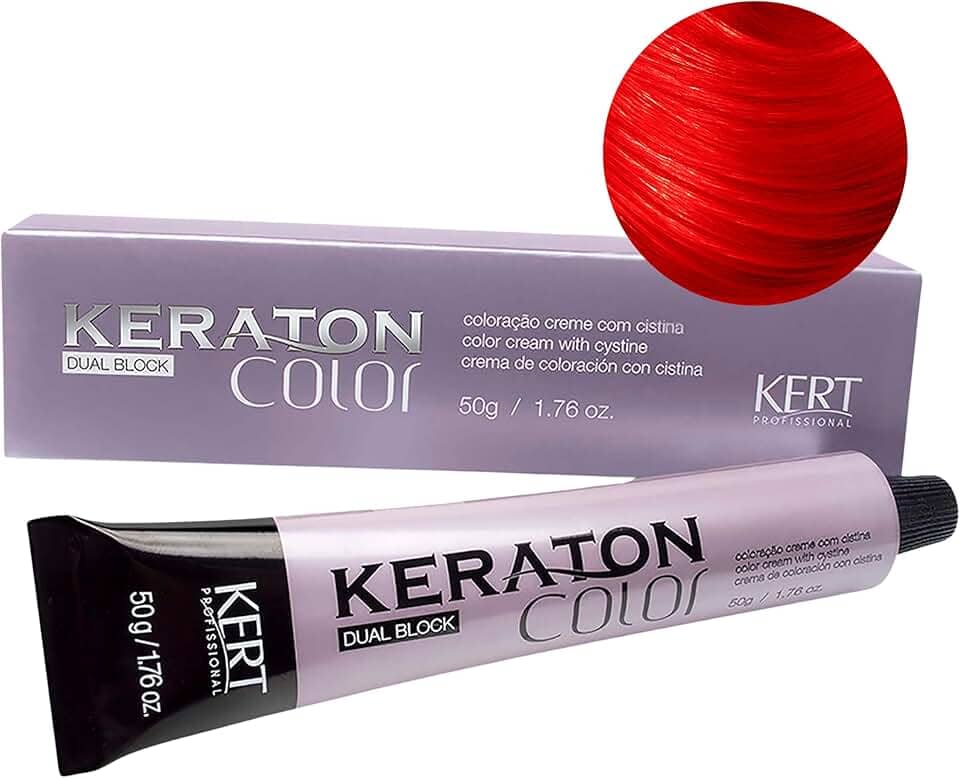 Keraton Coloração Color Dual Block 50 G Nº 0.6 Vermelho