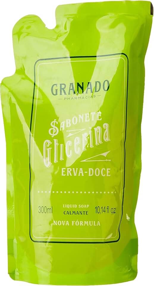 Granado Refil Sabonete Líquido Glicerina, Erva-Doce, 300ml