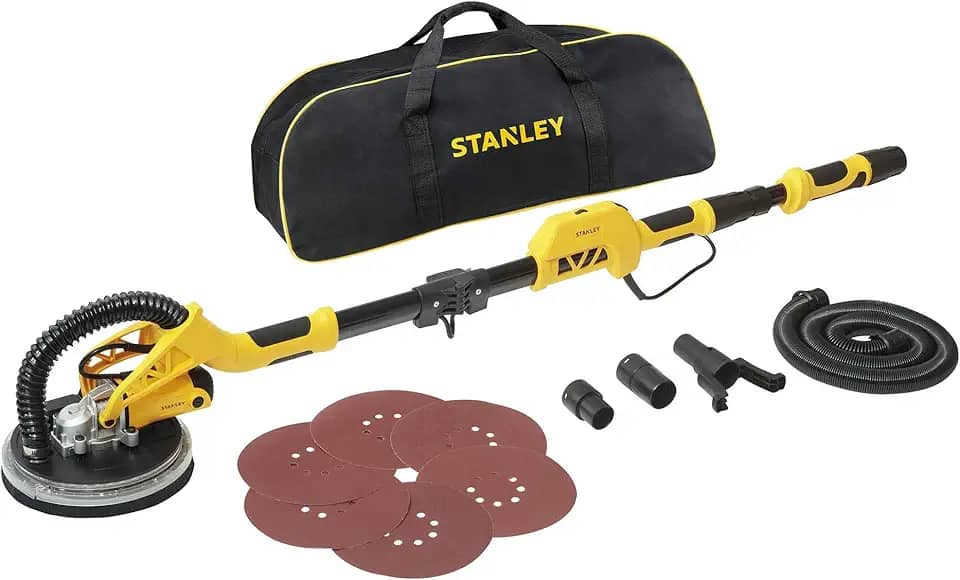 Stanley Lixadeira Roto Orbital de Parede, Ferramenta com Potência de 720W, Ideal para Pinturas e Acabamentos, Modelo SW75, 110V