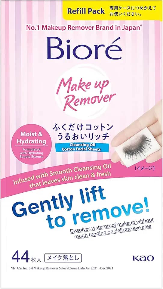 Lenço Umedecido Demaquilante Bioré – Make Up Remover 44Un