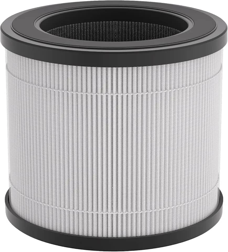 Filtro de ar silencioso para purificador de ar de reposição que filtra 99,97% de 0,01 mícron, fumaça e partículas（1 unidade)