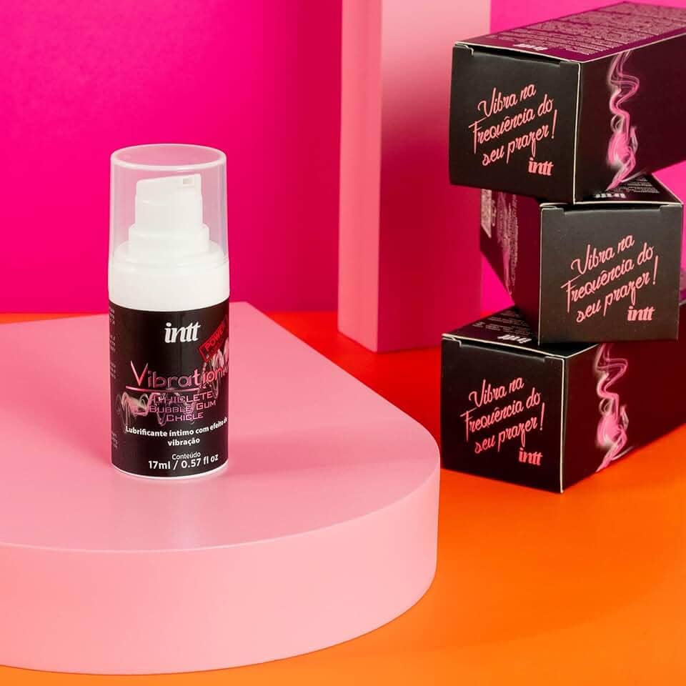 Intt Cosméticos, Gel Beijável Vibration Power Extra Forte Chiclete Intt 17ml