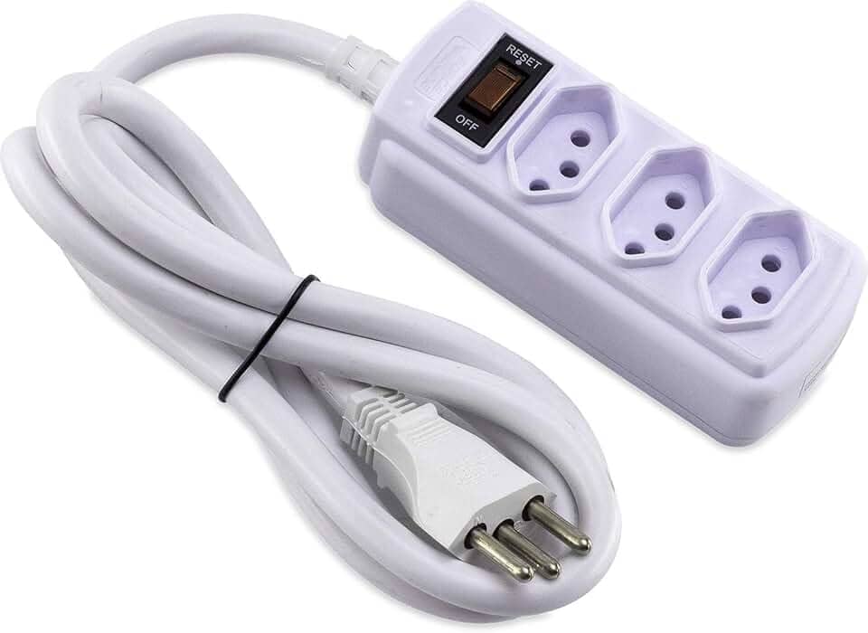 Force Line - Filtro de Linha 3 Tomadas 1,5m 20A Branco