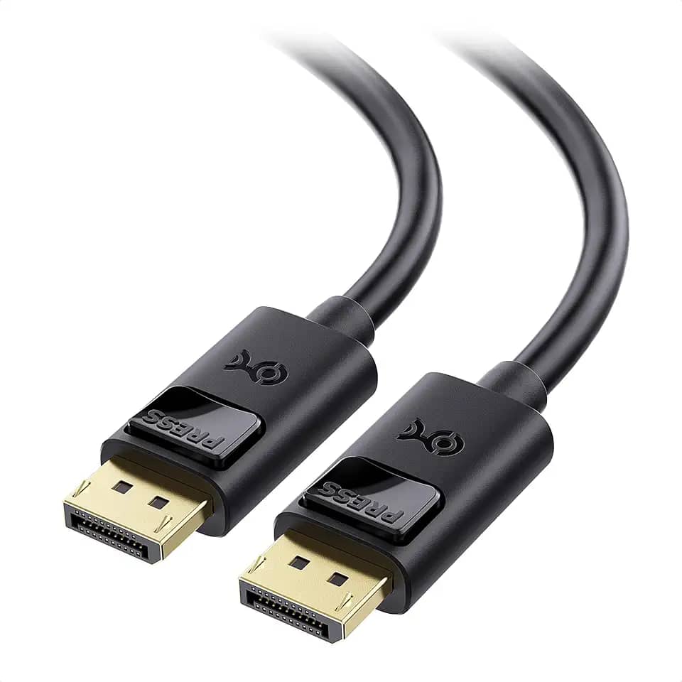 Cable Matters [Certificação VESA] Cabo DisplayPort 1.4 de 32,4 Gbps - 1,8 m, suporta 8K 60Hz, cabo DisplayPort 4K 240Hz 1.4 com FreeSync, G-SYNC e HDR para monitor de jogos, PC, RTX 4080/4090, RX 6800