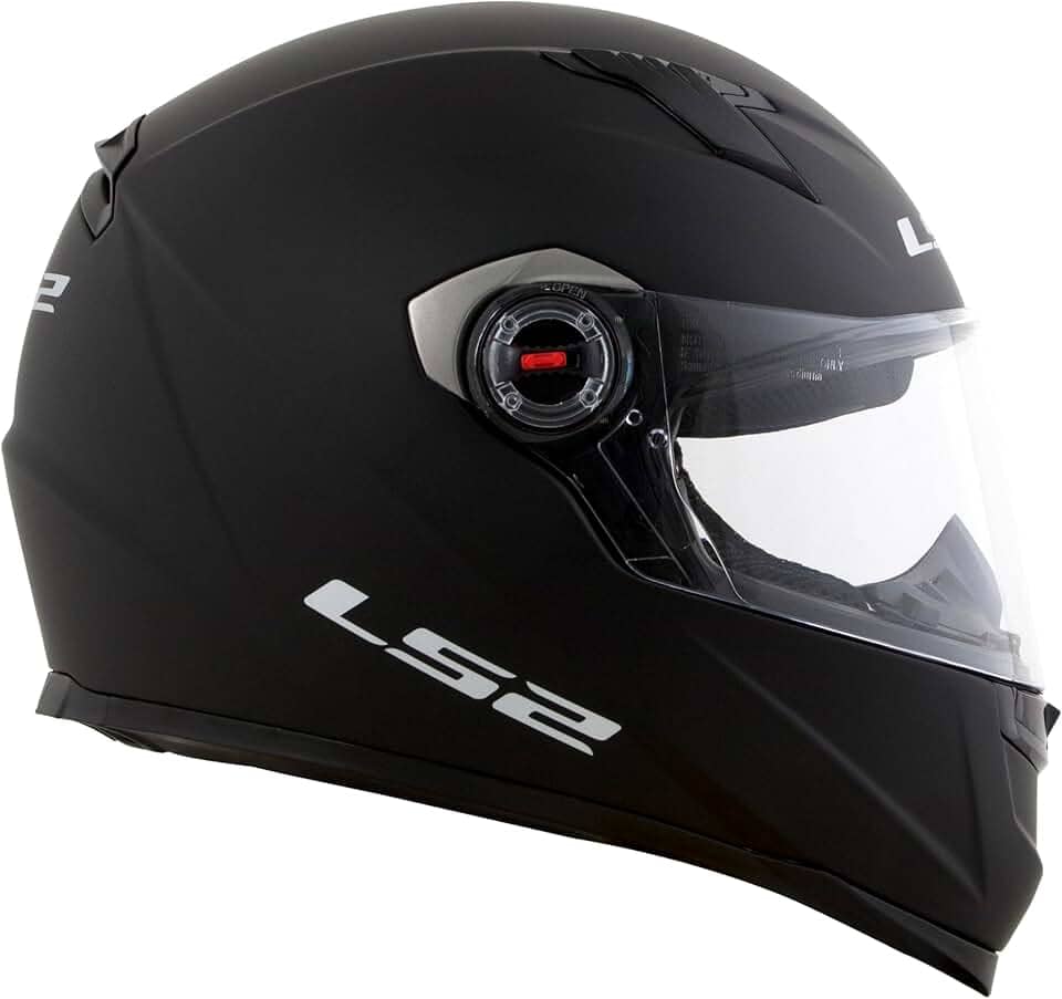 Capacete Ls2 Ff358 Monocolor Preto Fosco 58/M