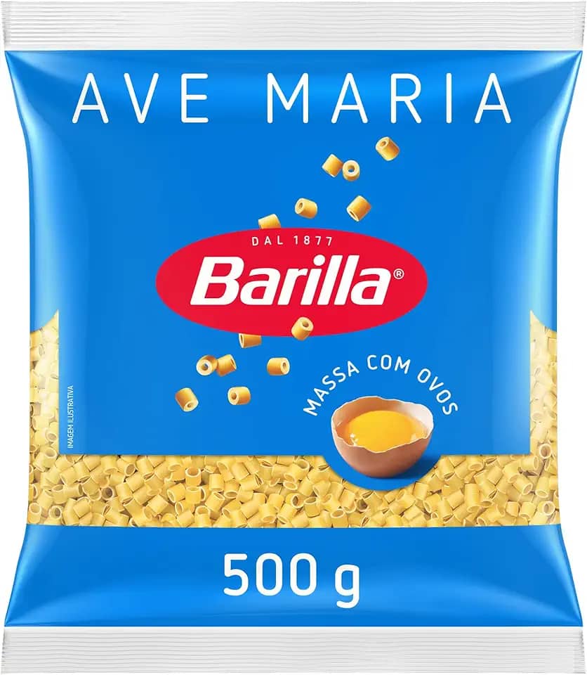 Barilla Macarrão Ave Maria Com Ovos 500G Para Sopas