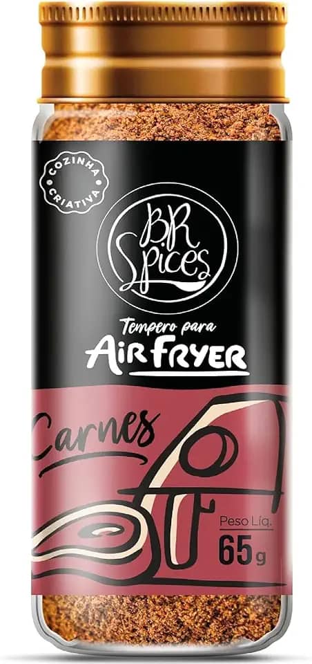 Br Spices, Tempero para Air Fryer: Carnes - Vidro 60g