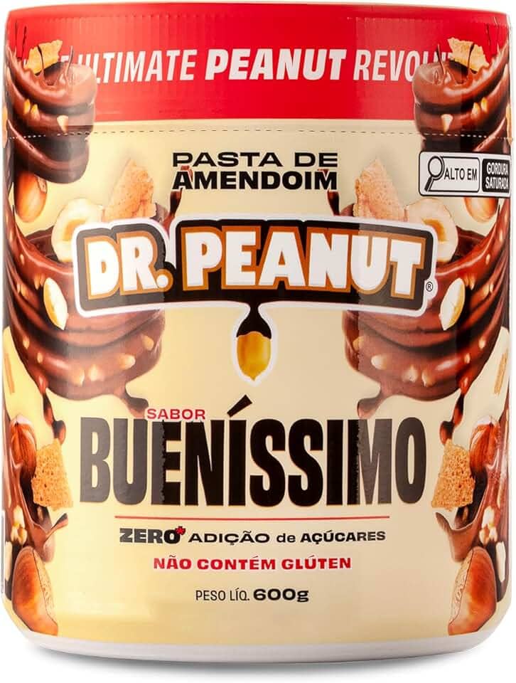 DR. Peanut Pasta de Amendoim Bueníssimo 600G - Com Whey Protein