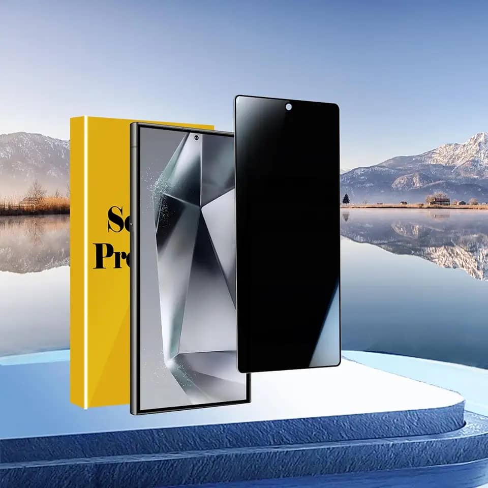 1 pacote para Galaxy S24 Protetor de tela ultra privacidade, película de vidro temperado privada anti-espião, dureza 9H, compatível com capas