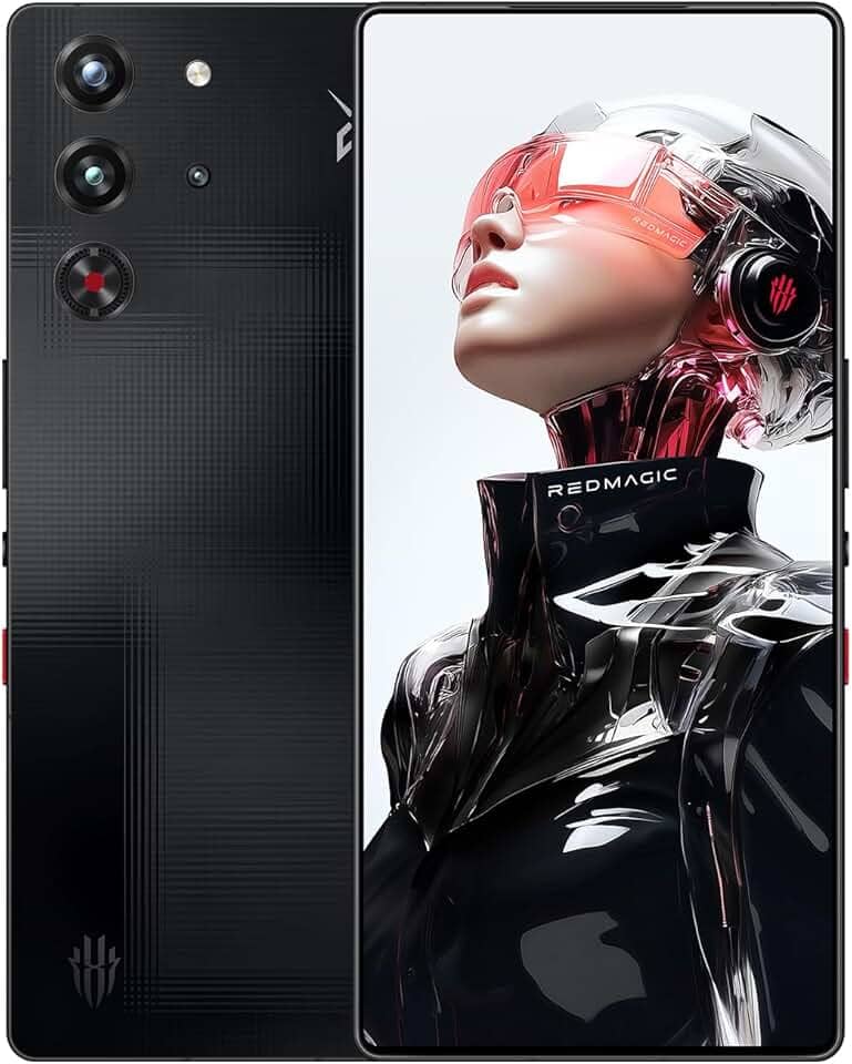 REDMAGIC 10S Pro Smartphone, Celular para Jogos 144Hz, Android 5G, 12GB RAM + 256GB ROM, Snapdragon 8 Elite Leading Version, Tela AMOLED 1.5K de 6.85", Câmera de 50MP, Celular Desbloqueado Nightfall