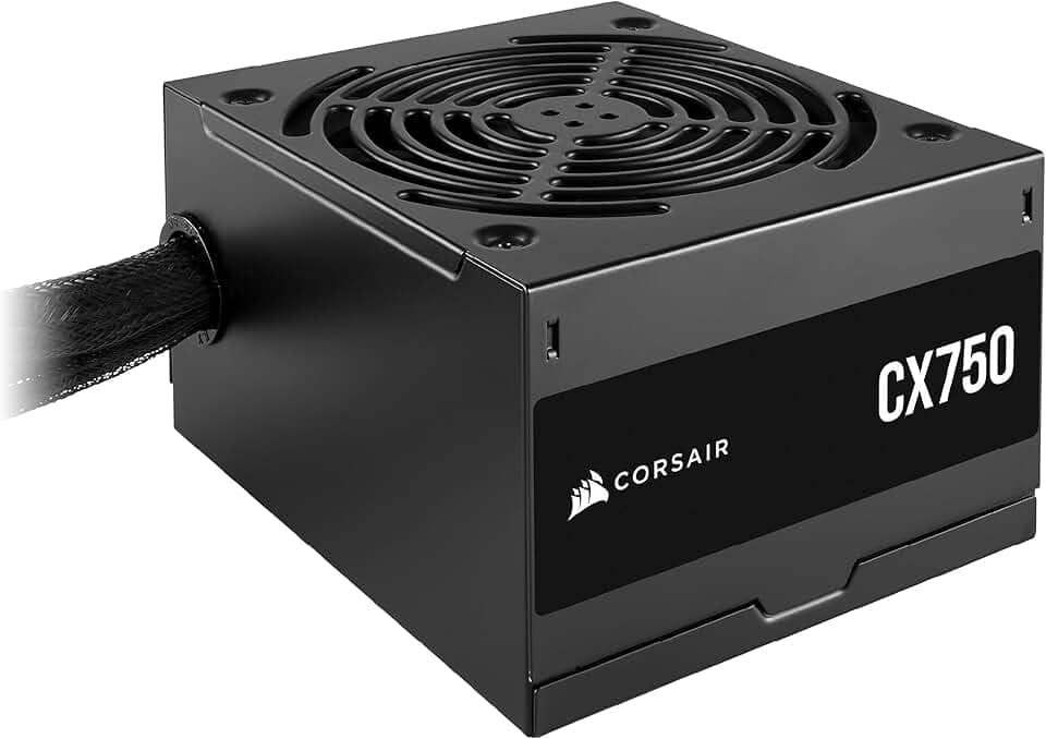 CORSAIR CX750 80 Plus Bronze Não Modular Baixo Ruído ATX 750 Watt Fonte de Alimentação - NA - Preto