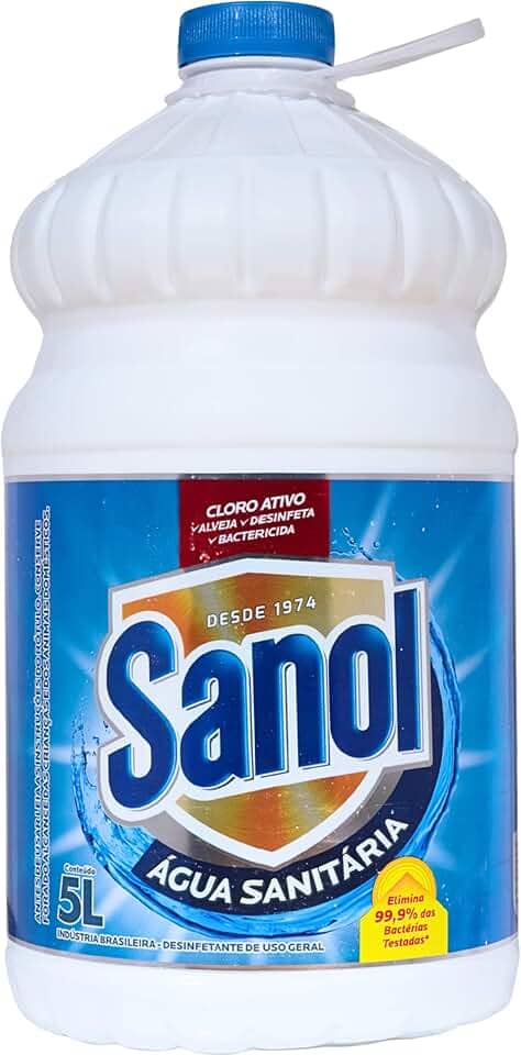 Água Sanitária, Sanol, 5 Litros, Branca