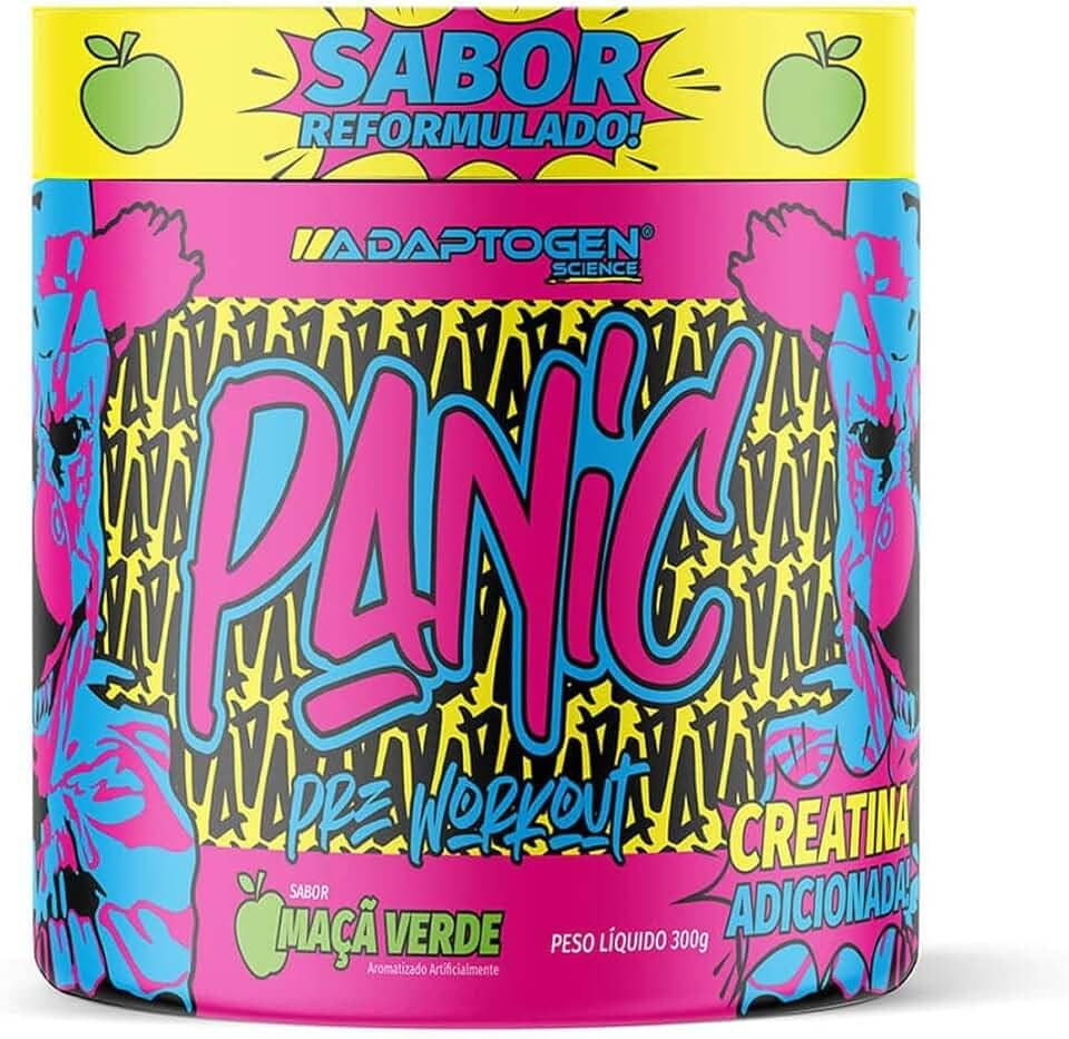 Adaptogen Panic Pré Workout Maça Verde 300G