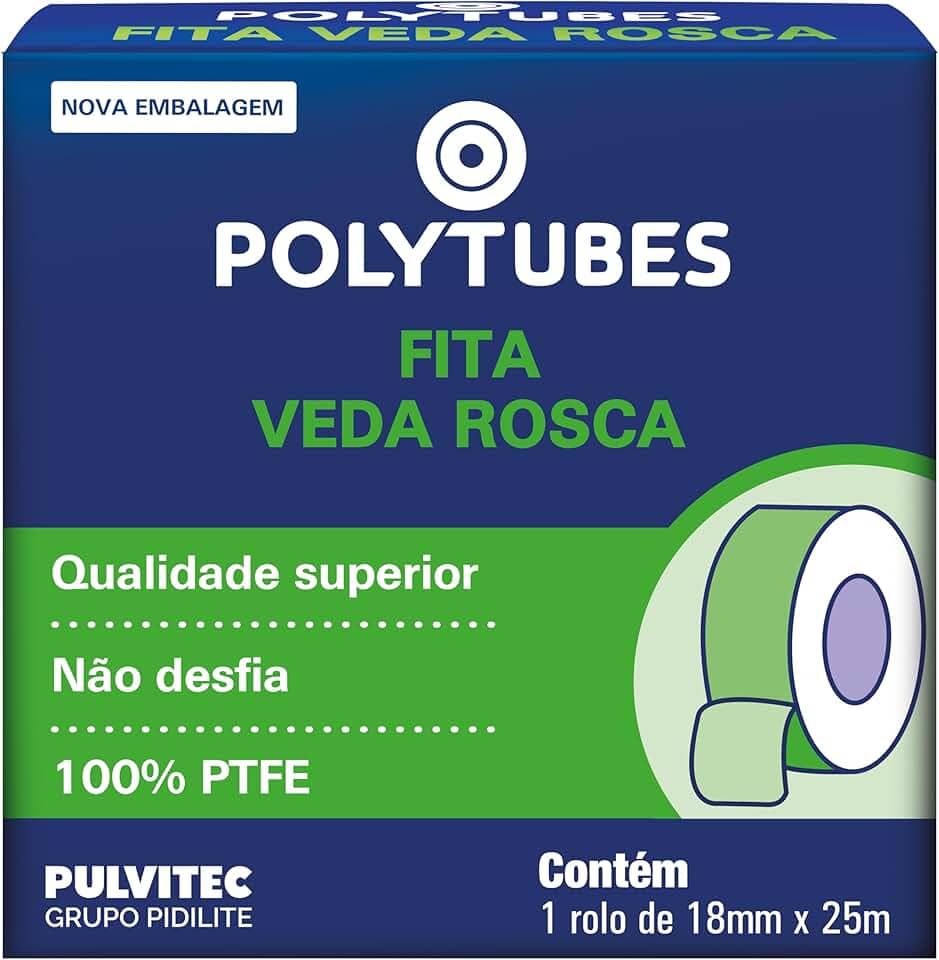 PULVITEC Fita Veda Rosca Polytubes 18 Mm X 25 M Pulvitec