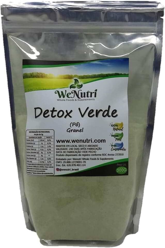 Detox Verde Solúvel em pó 1kg Wenutri