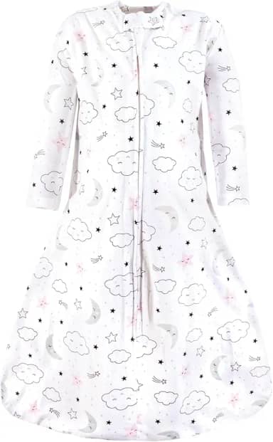 Hudson Baby Saco de dormir unissex de algodão de manga comprida para bebê, saco, cobertor